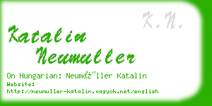 katalin neumuller business card