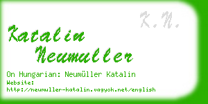 katalin neumuller business card